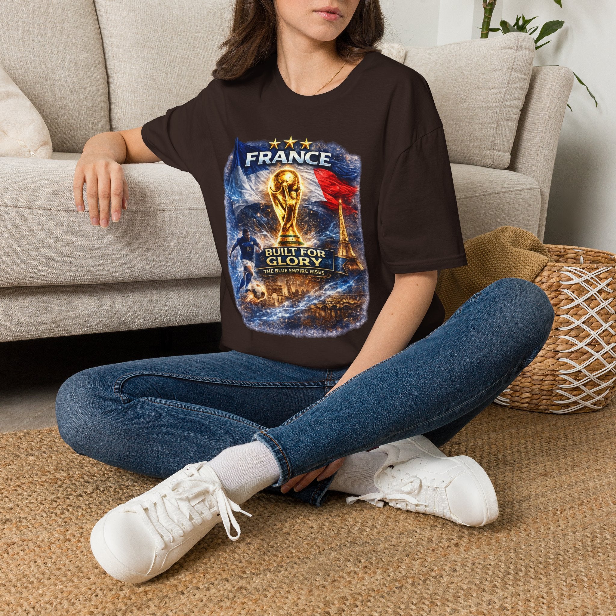 France World Cup Trophy T-Shirt — Built for Glory Soccer Fan Tee