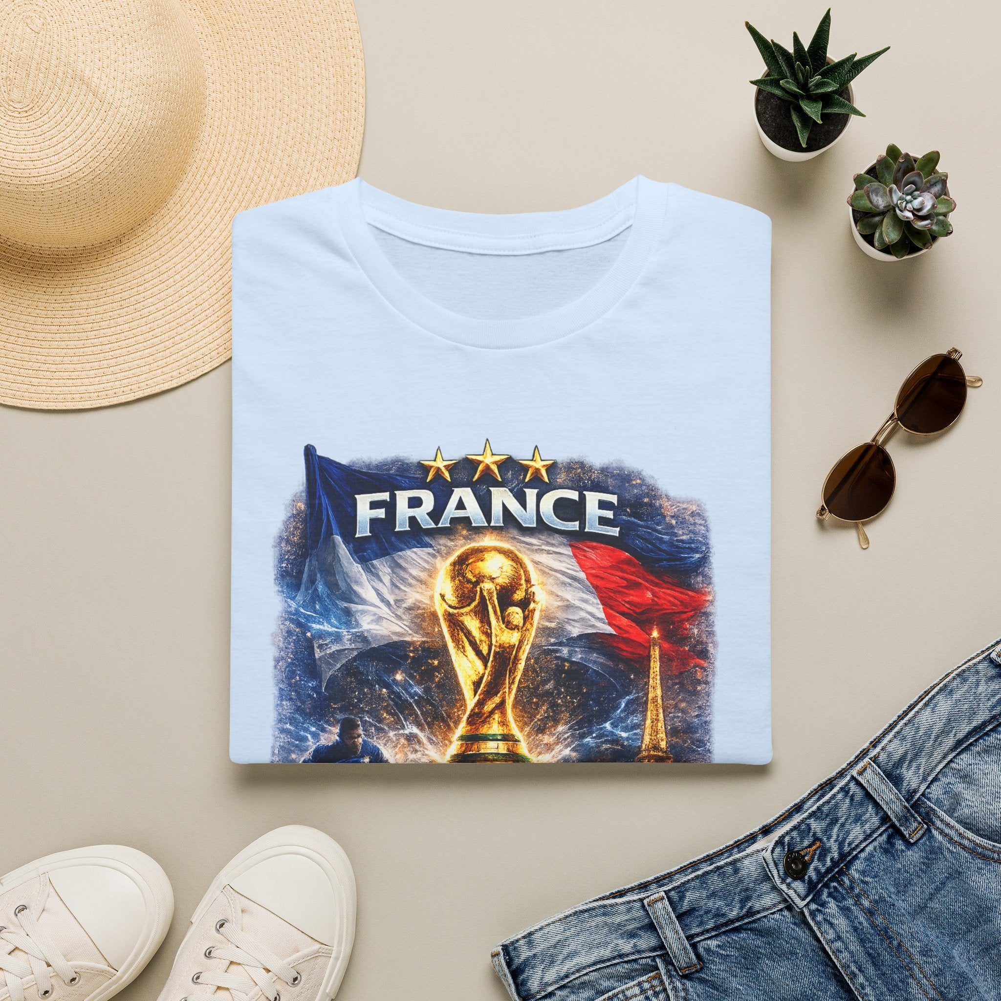 France World Cup Trophy T-Shirt — Built for Glory Soccer Fan Tee