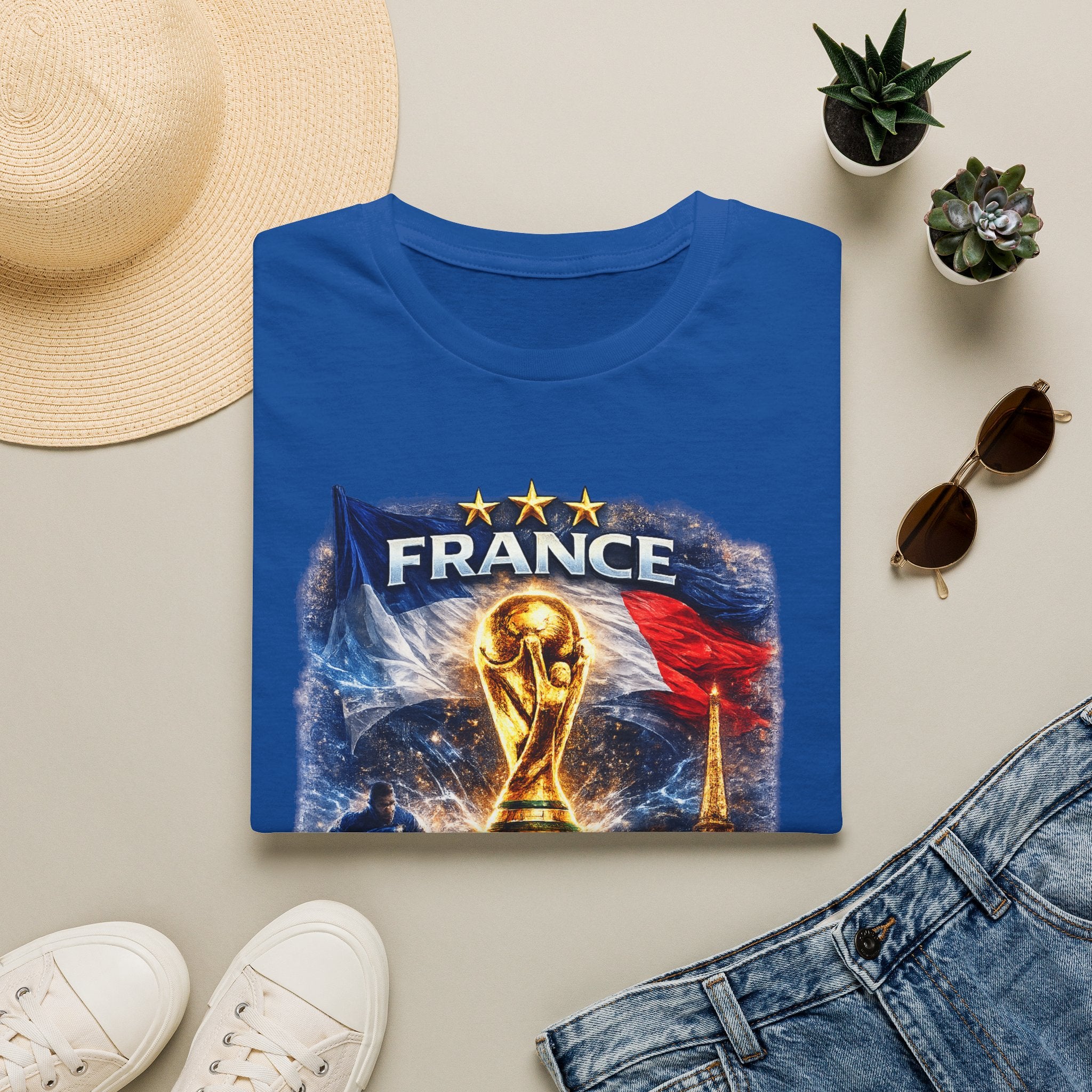 France World Cup Trophy T-Shirt — Built for Glory Soccer Fan Tee