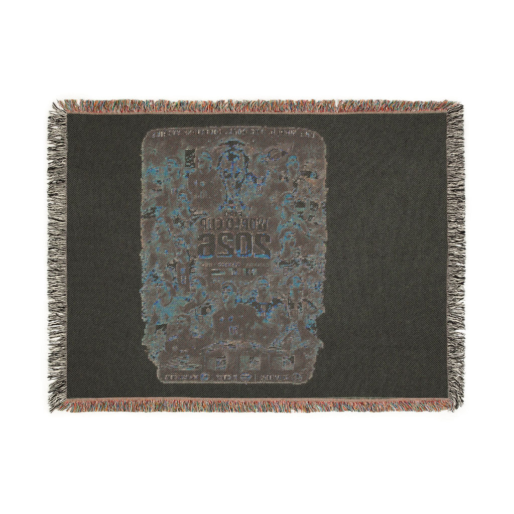 Woven Blanket — Retro Arcade '2026' Pixel Art Throw