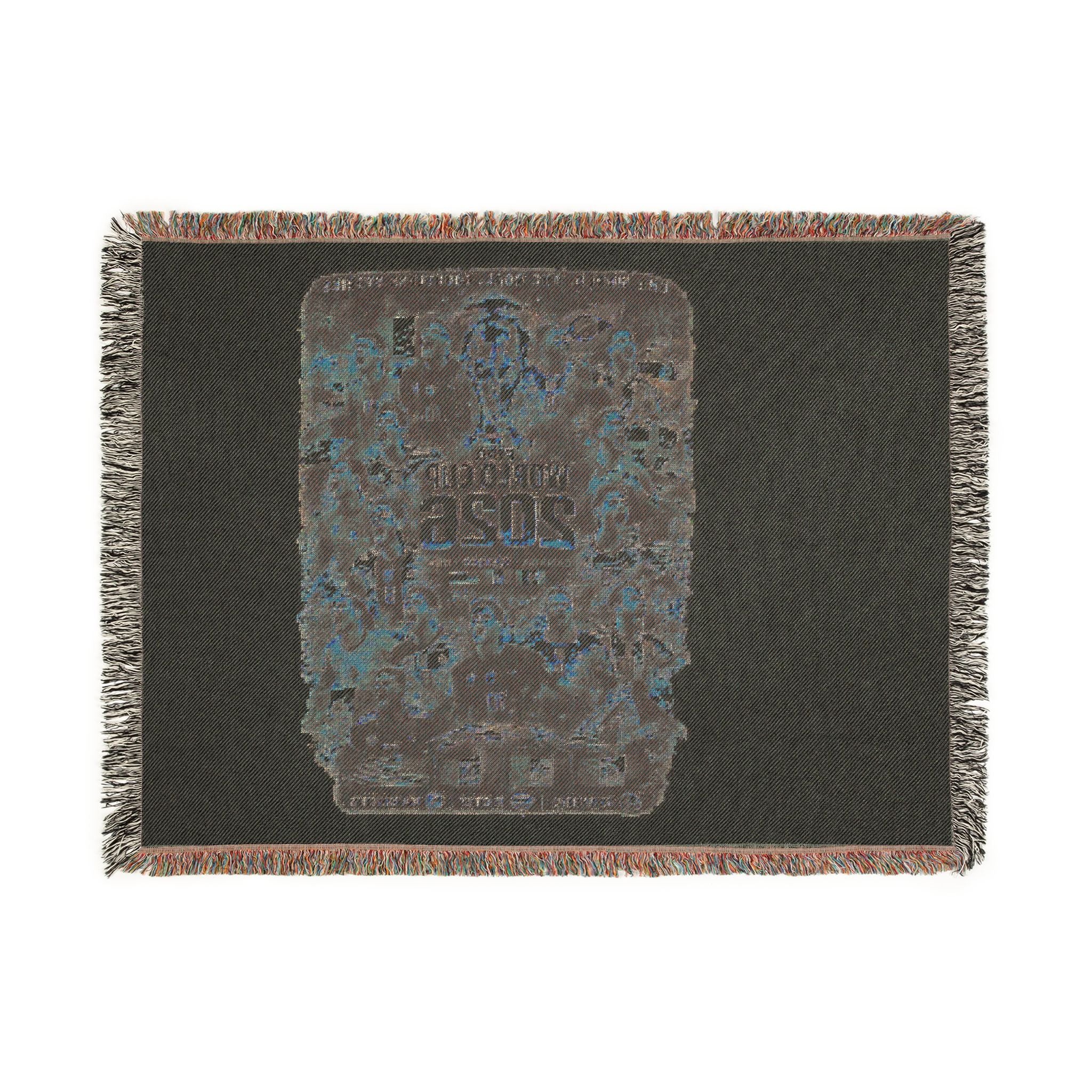 Woven Blanket — Retro Arcade '2026' Pixel Art Throw