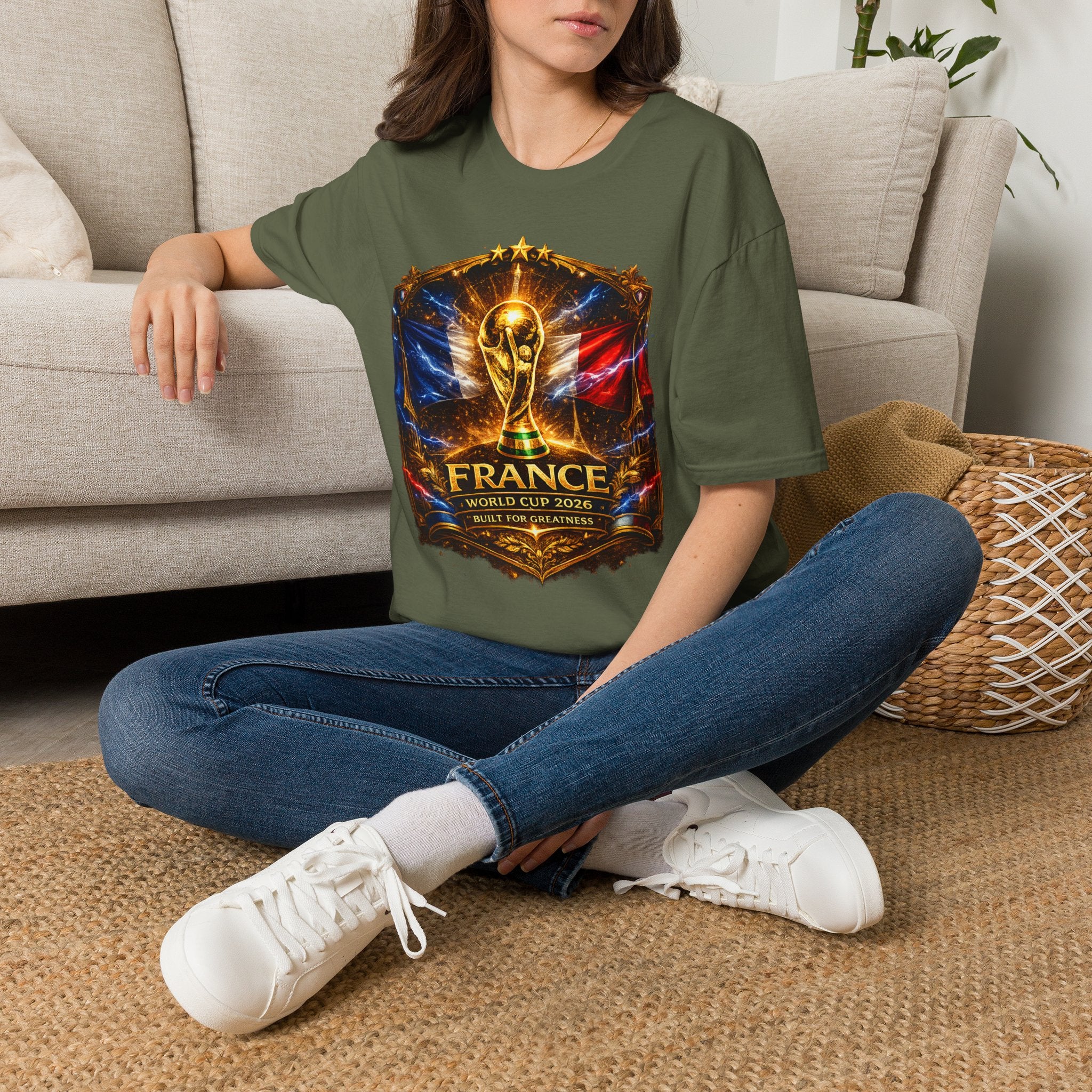 France World Cup Trophy T-Shirt — Golden FIFA Champion Graphic Tee