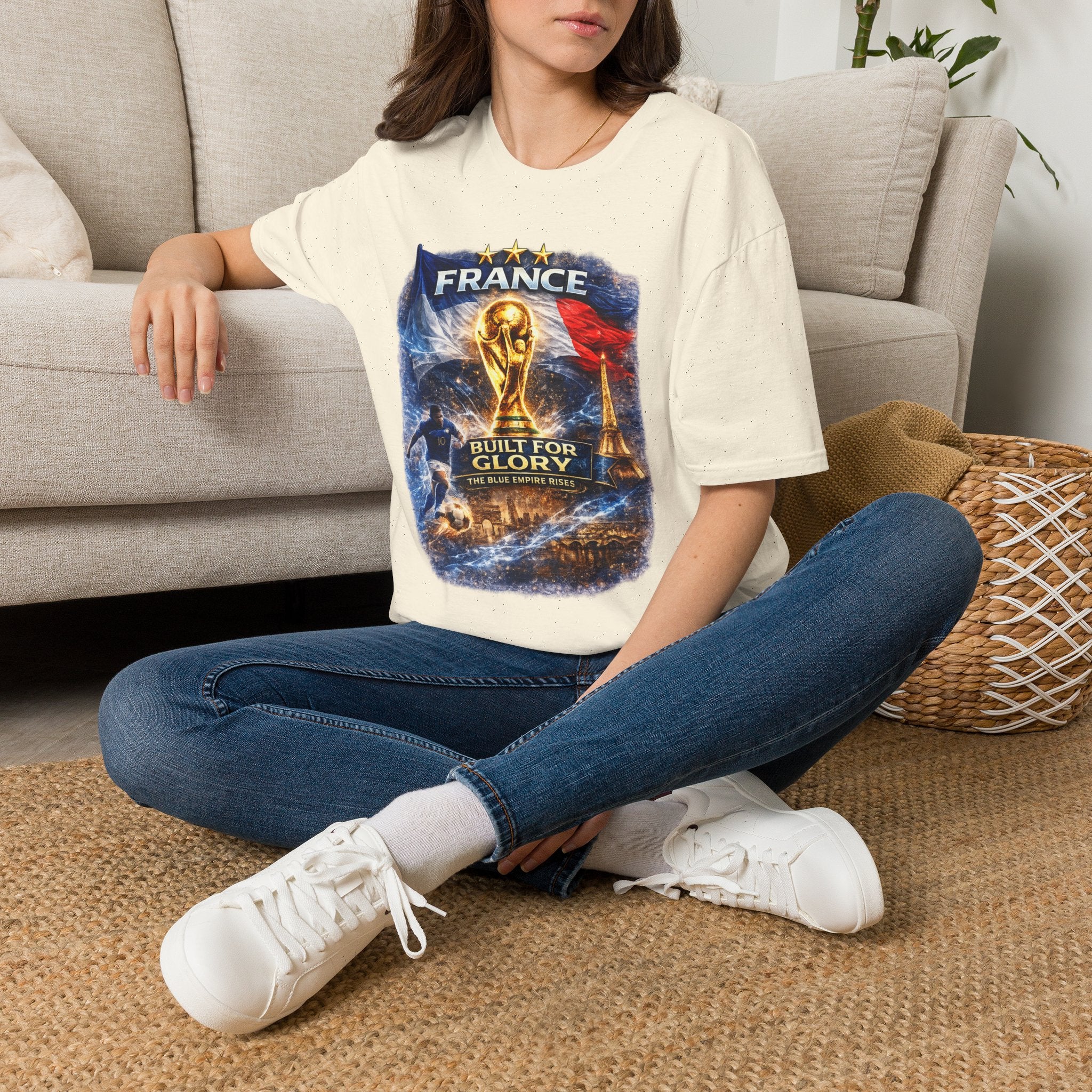 France World Cup Trophy T-Shirt — Built for Glory Soccer Fan Tee