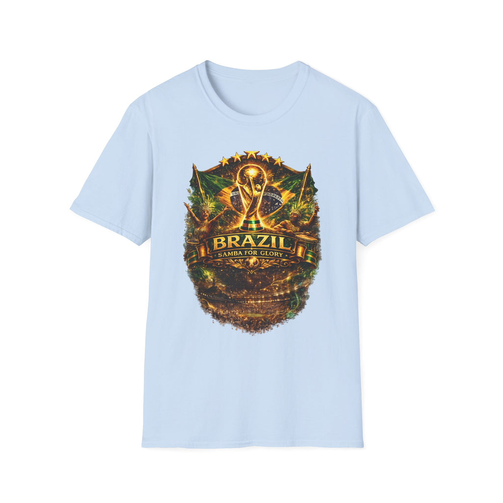 Brazil World Cup Soccer T-Shirt — Vintage Trophy Crest Tee