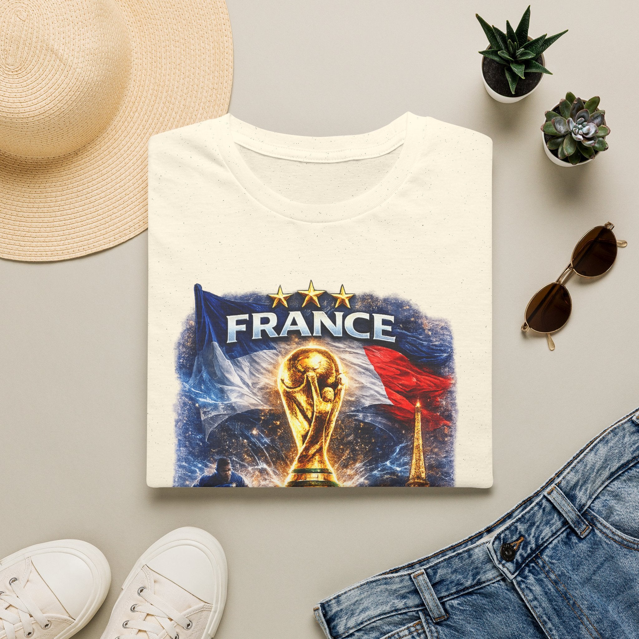 France World Cup Trophy T-Shirt — Built for Glory Soccer Fan Tee