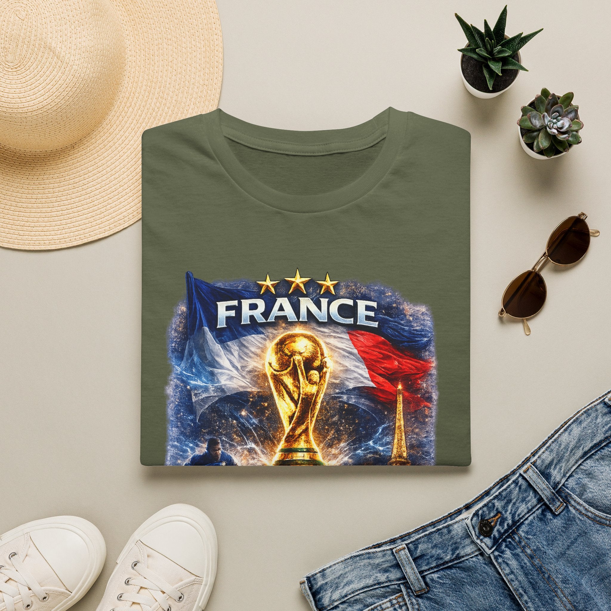 France World Cup Trophy T-Shirt — Built for Glory Soccer Fan Tee