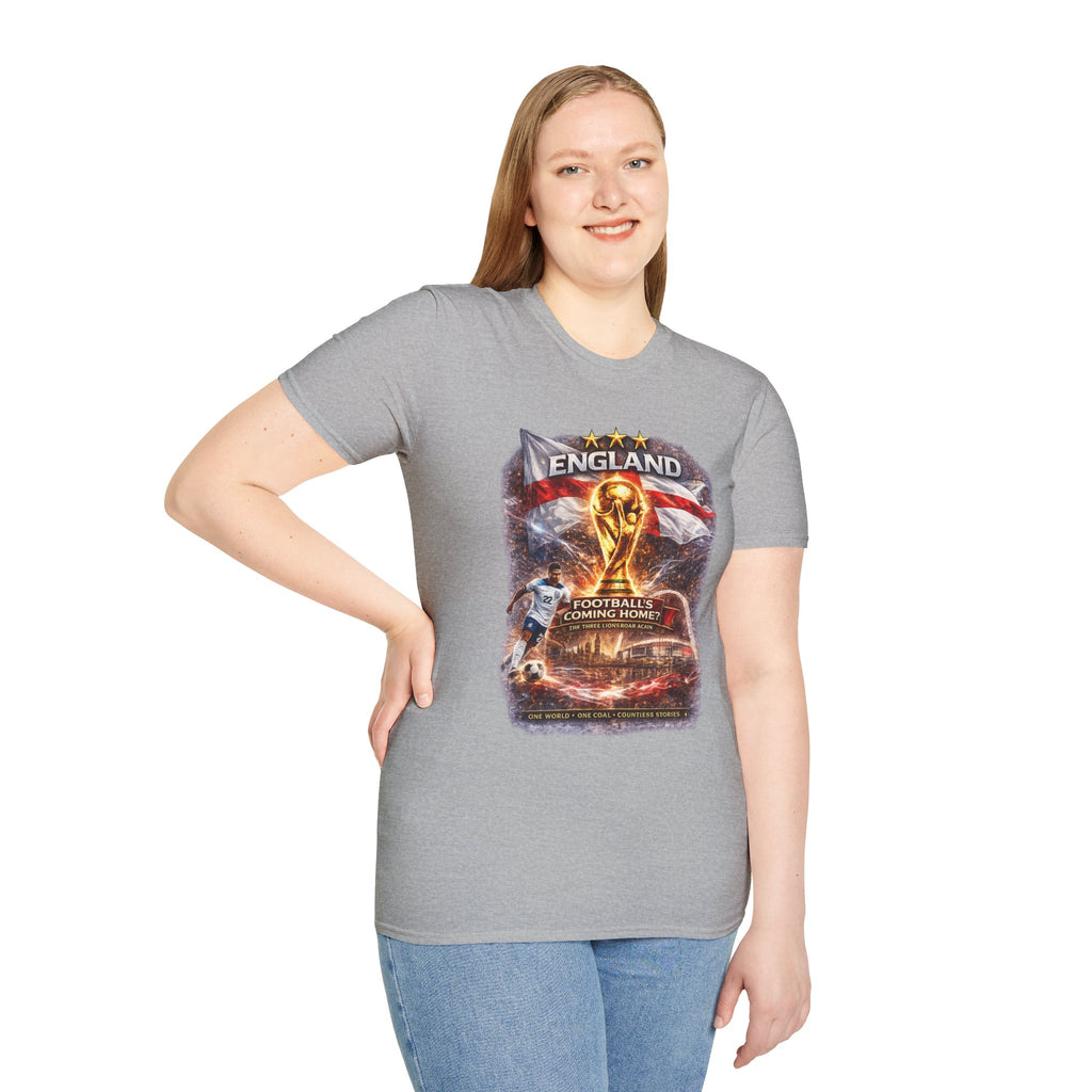 England World Cup 2026 T-Shirt — "Football's Coming Home"