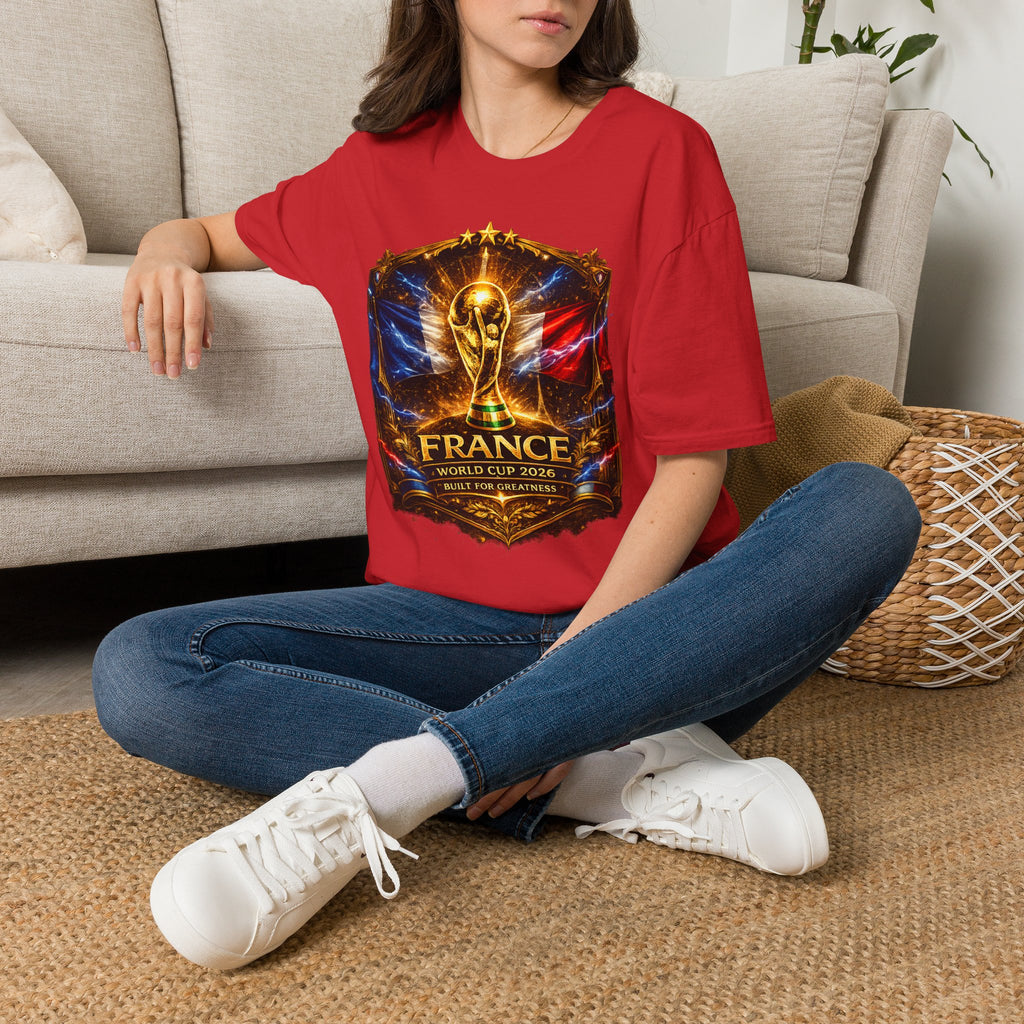 France World Cup Trophy T-Shirt — Golden FIFA Champion Graphic Tee