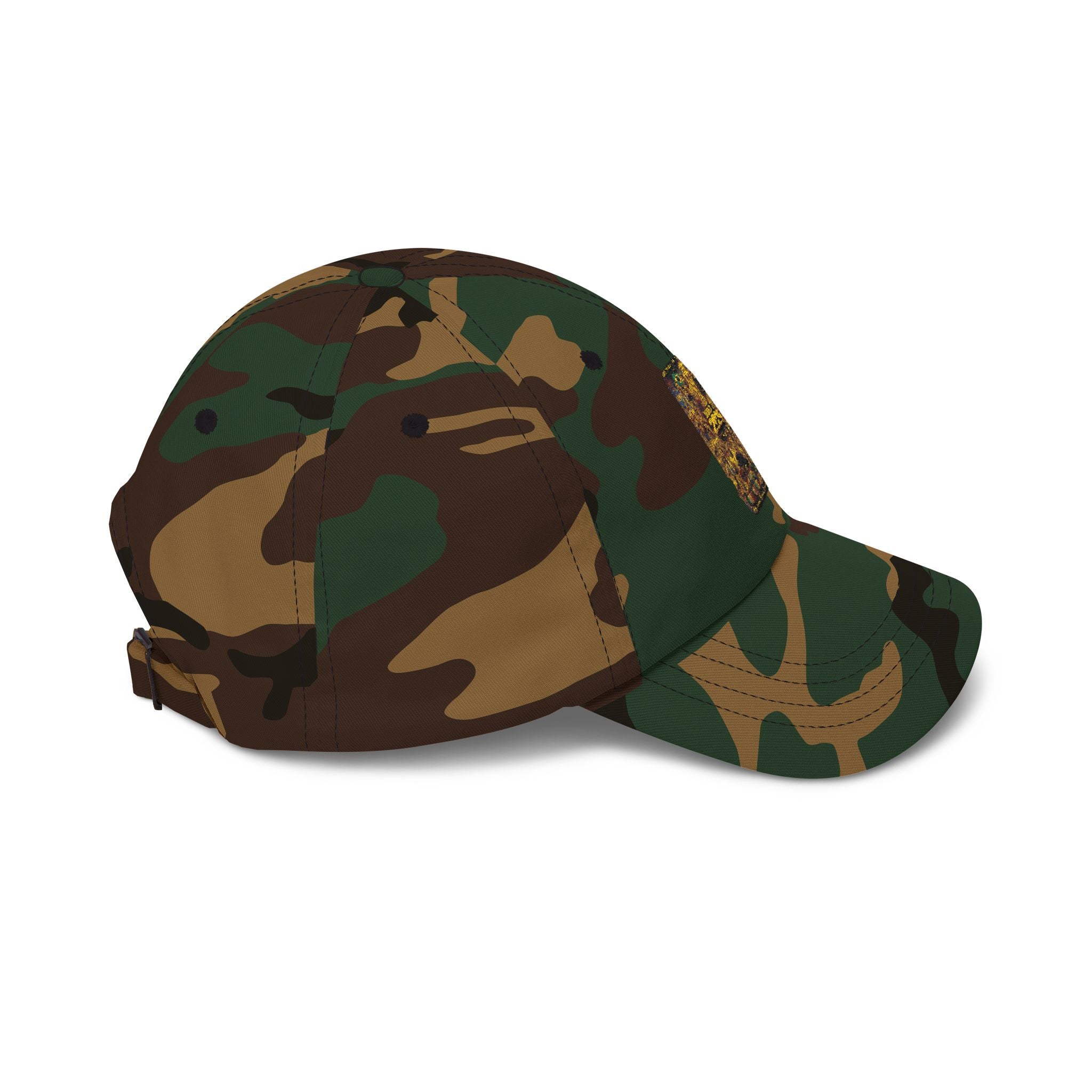 Dad Cap with Gold Glitter 2025 Patch — New Year Celebration Baseball Hat