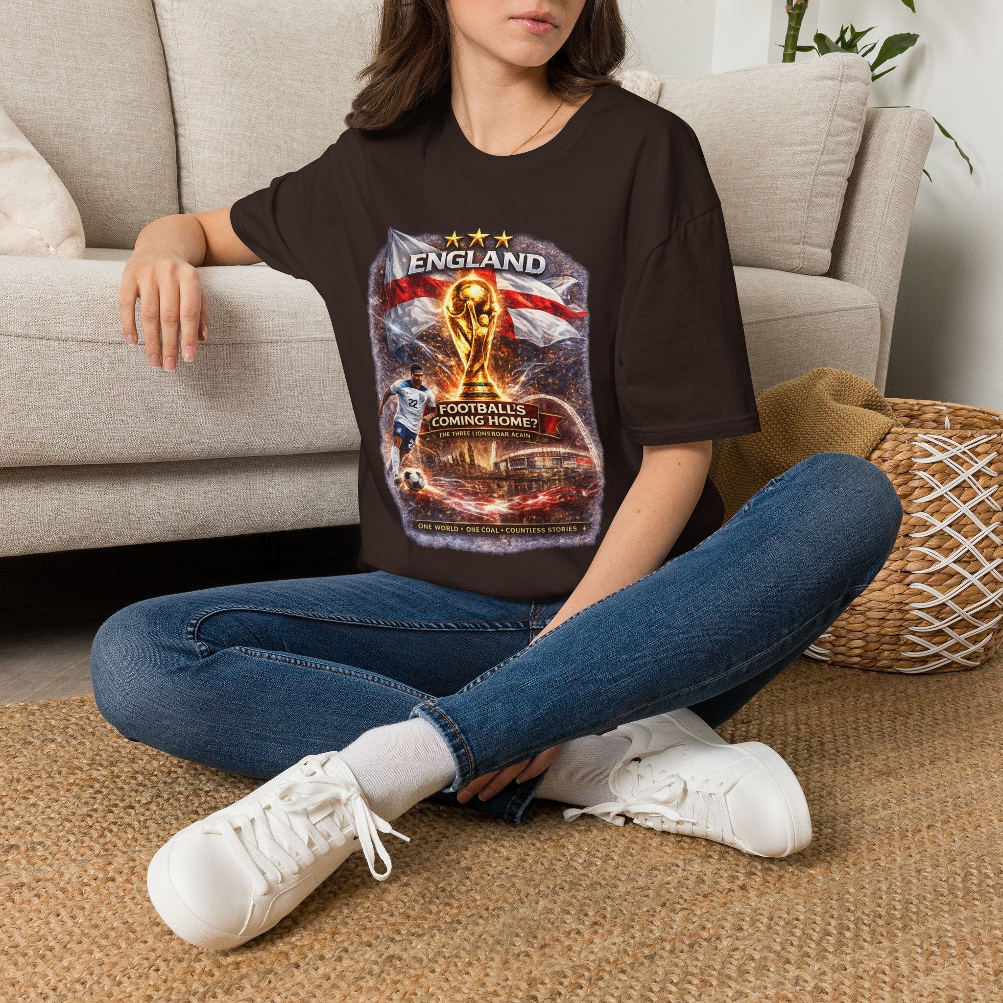England World Cup 2026 T-Shirt — "Football's Coming Home"