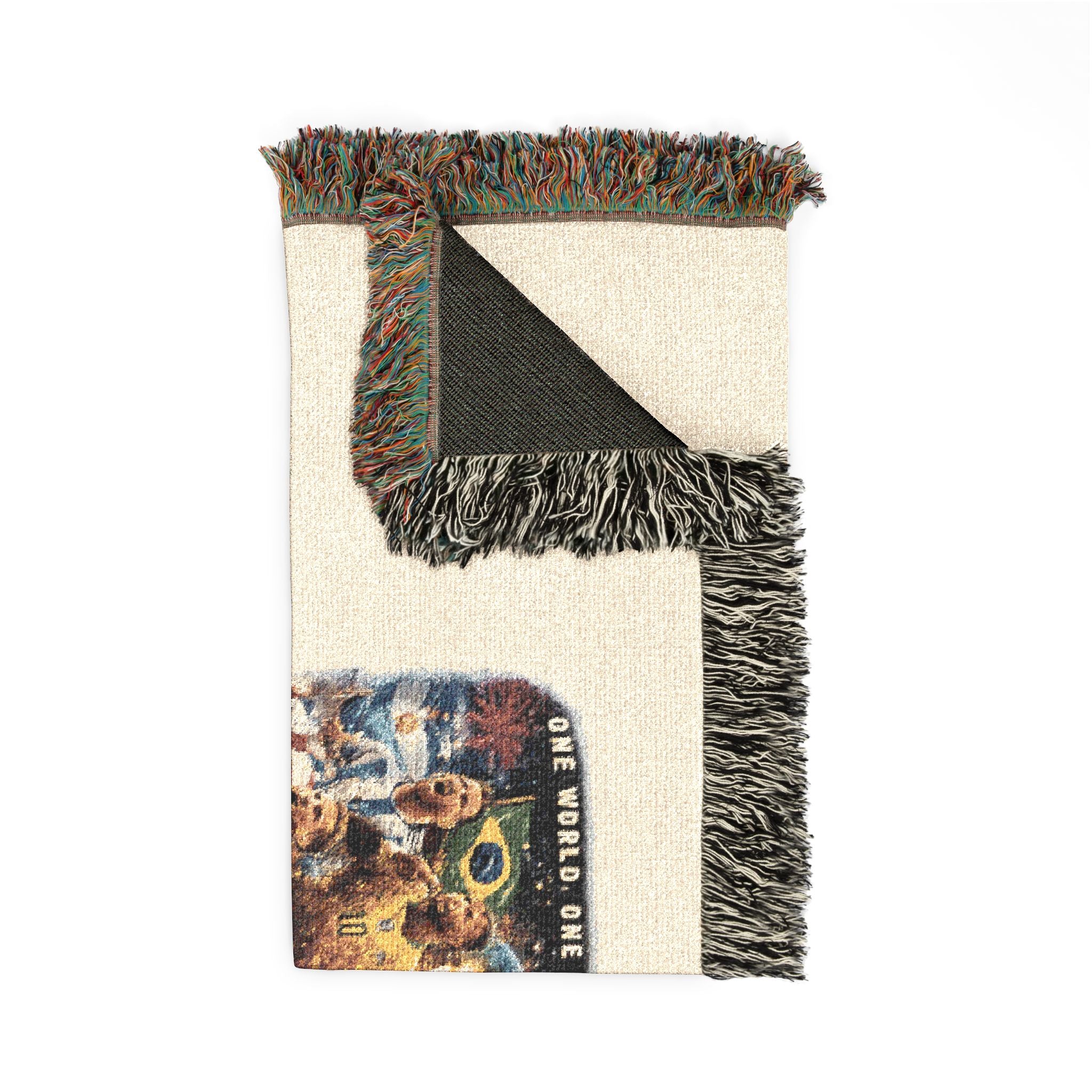 Woven Blanket — Retro Arcade '2026' Pixel Art Throw
