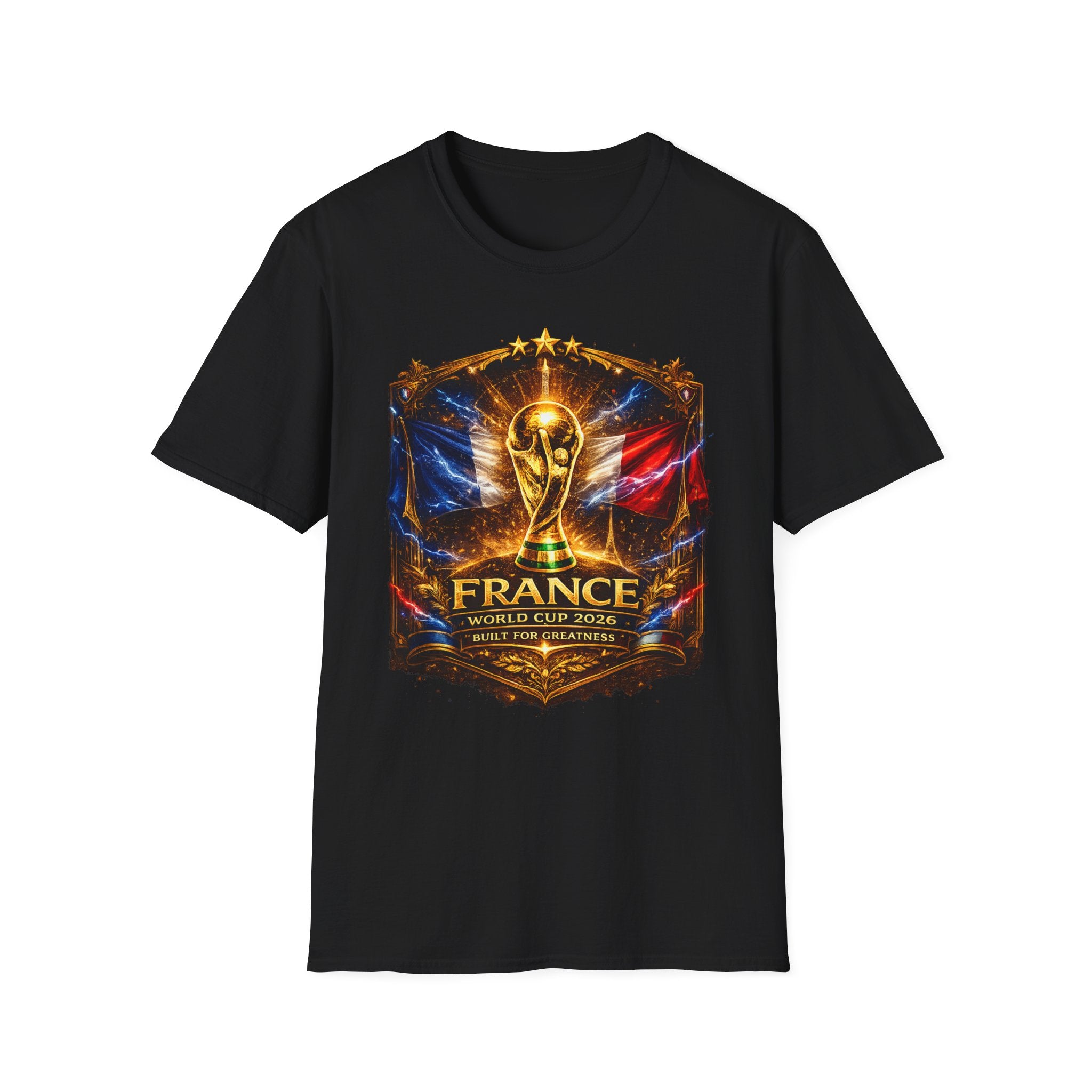 France World Cup Trophy T-Shirt — Golden FIFA Champion Graphic Tee