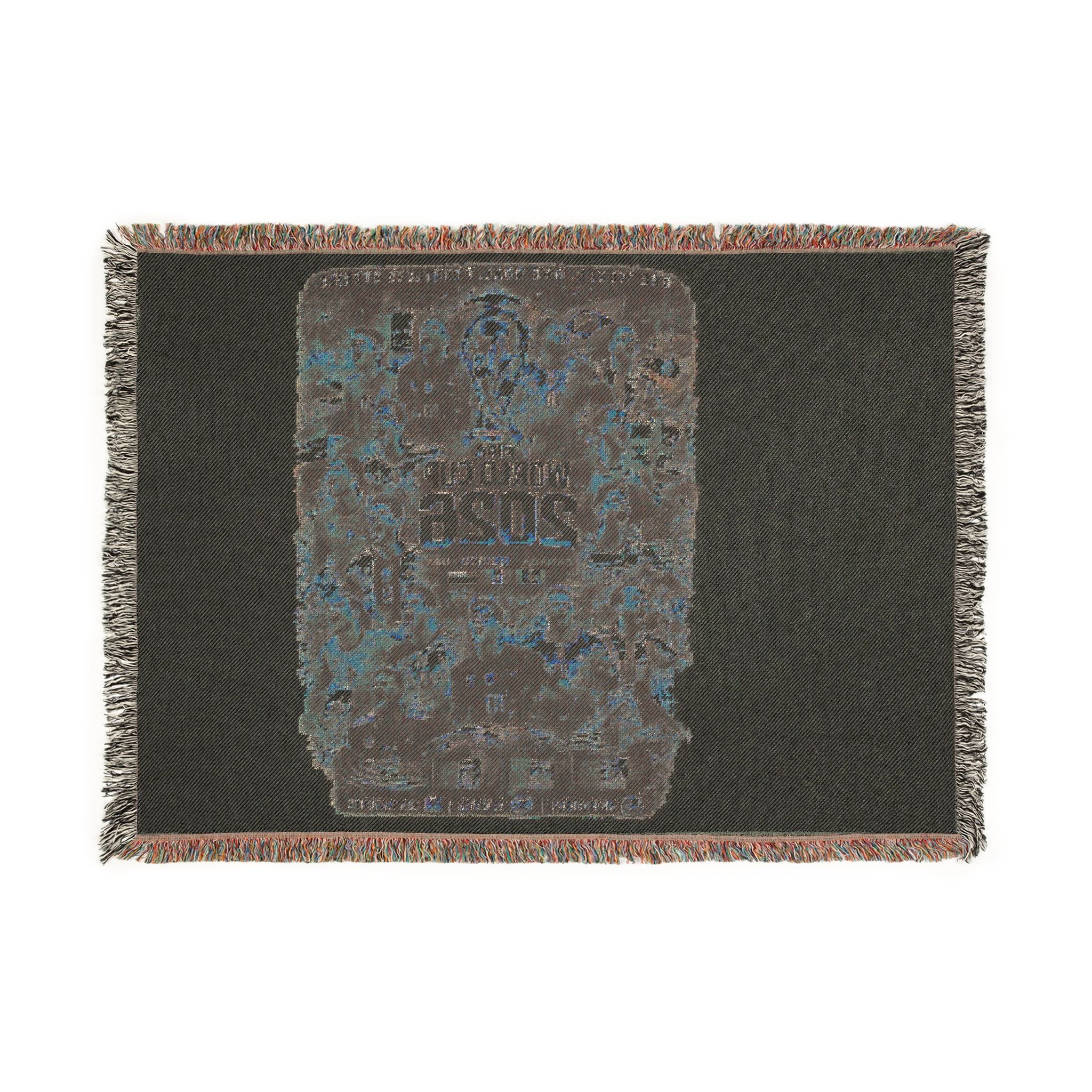 Woven Blanket — Retro Arcade '2026' Pixel Art Throw