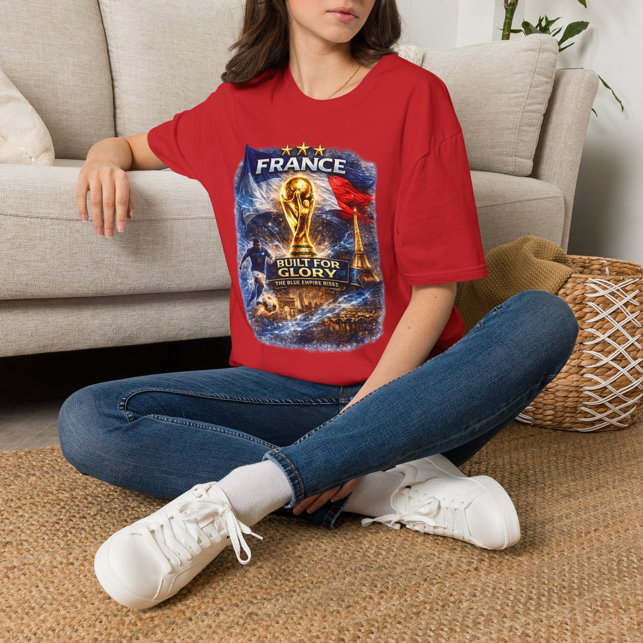 France World Cup Trophy T-Shirt — Built for Glory Soccer Fan Tee