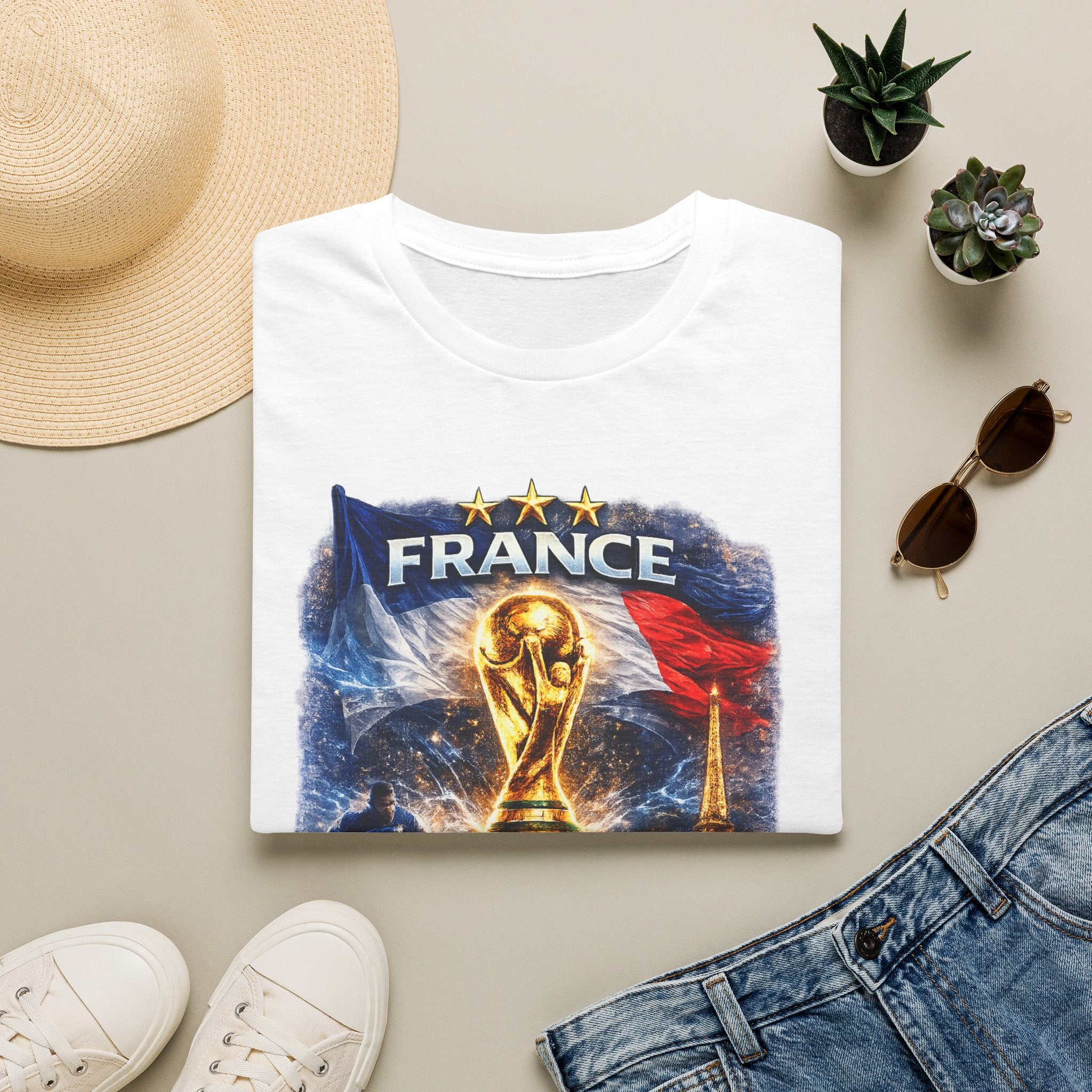 France World Cup Trophy T-Shirt — Built for Glory Soccer Fan Tee