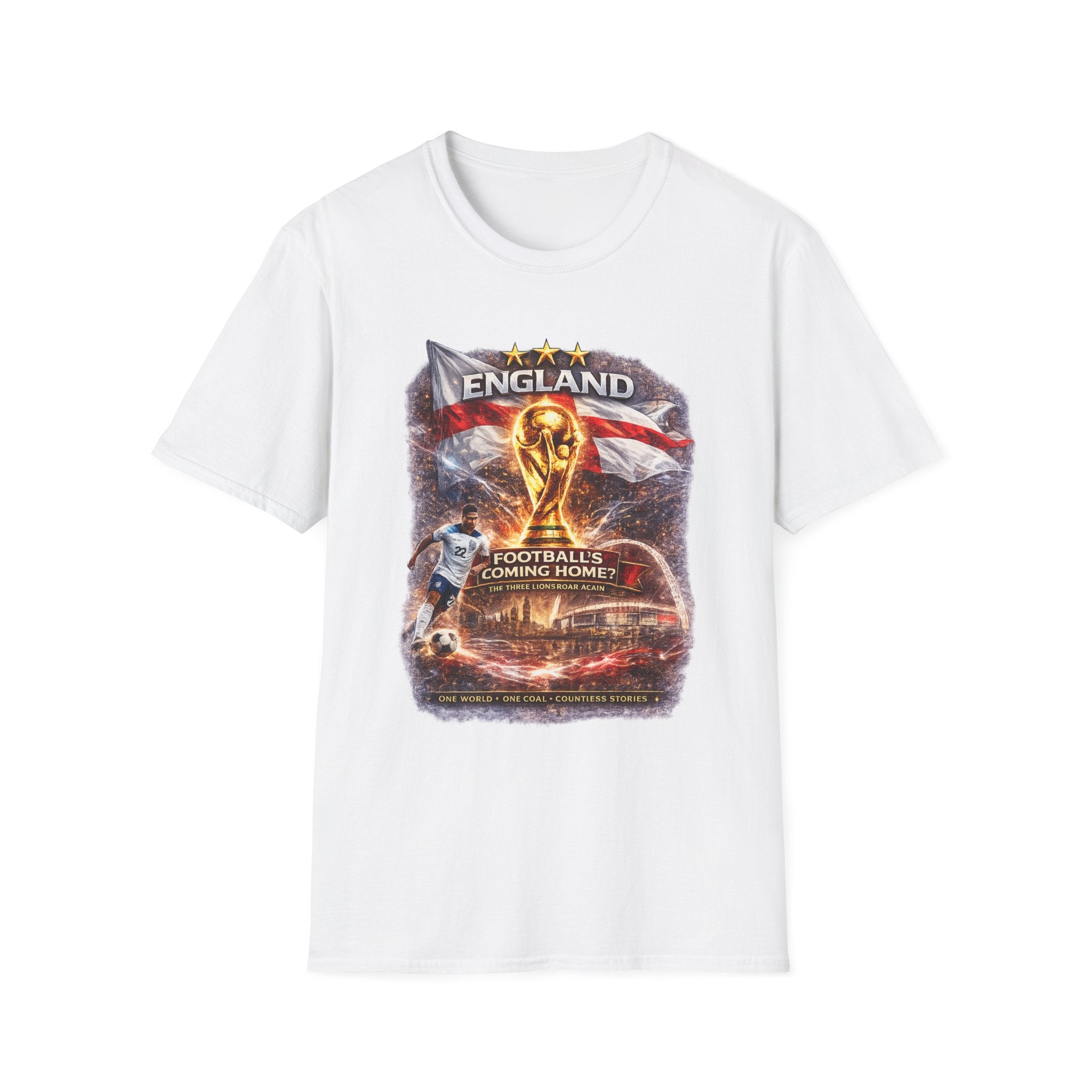 England World Cup 2026 T-Shirt — "Football's Coming Home"
