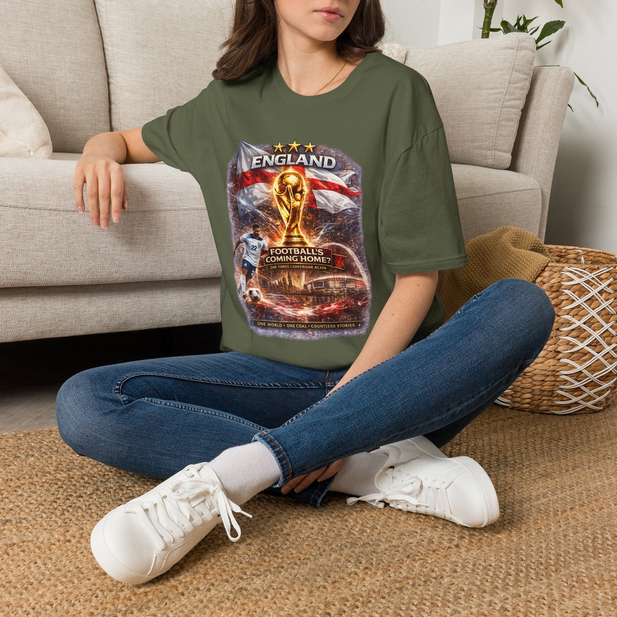 England World Cup 2026 T-Shirt — "Football's Coming Home"