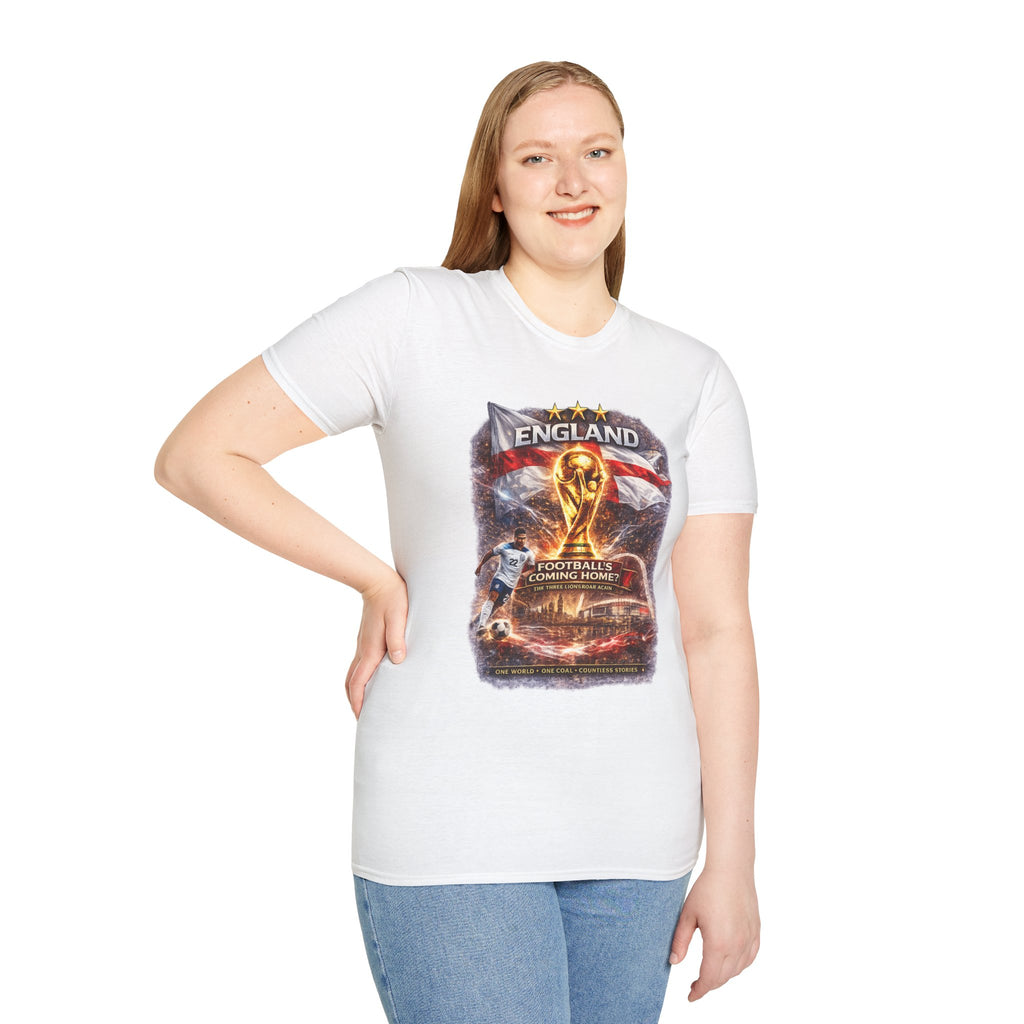 England World Cup 2026 T-Shirt — "Football's Coming Home"