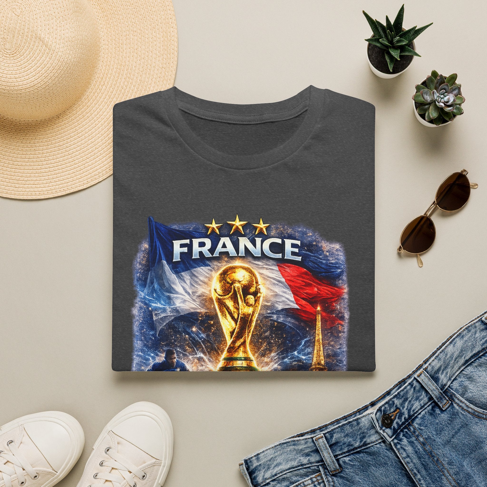 France World Cup Trophy T-Shirt — Built for Glory Soccer Fan Tee