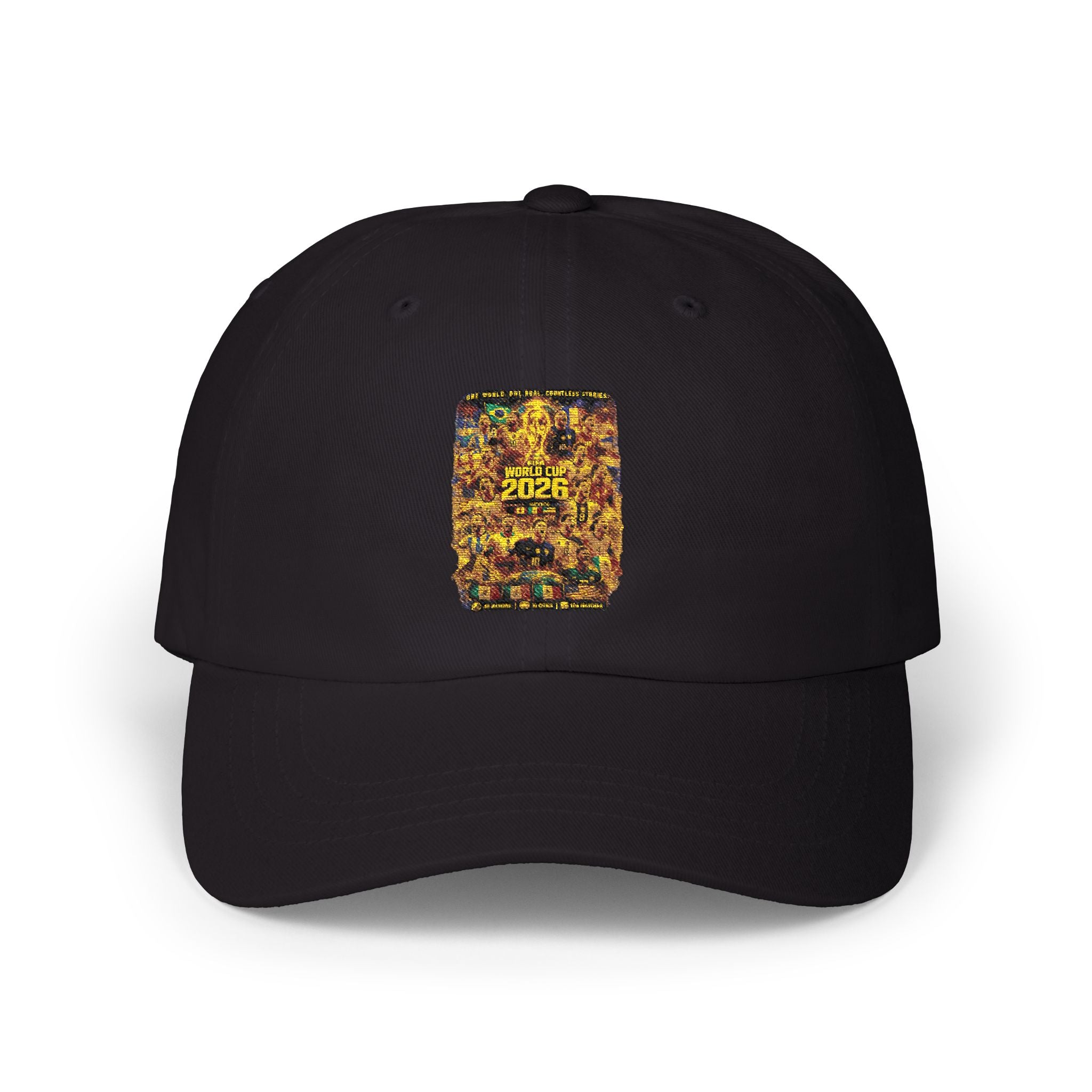 Dad Cap with Gold Glitter 2025 Patch — New Year Celebration Baseball Hat