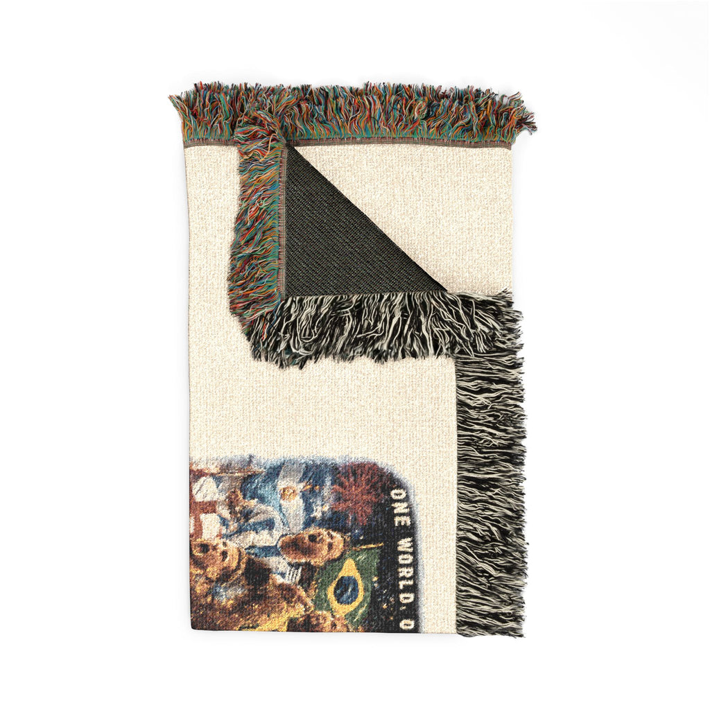 Woven Blanket — Retro Arcade '2026' Pixel Art Throw