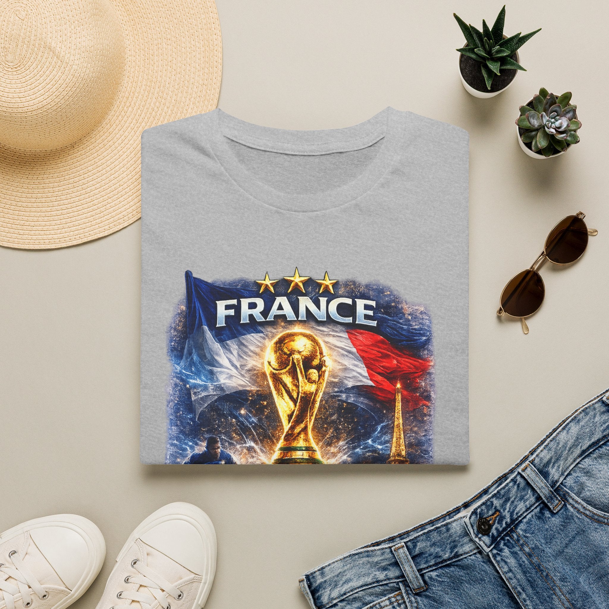 France World Cup Trophy T-Shirt — Built for Glory Soccer Fan Tee