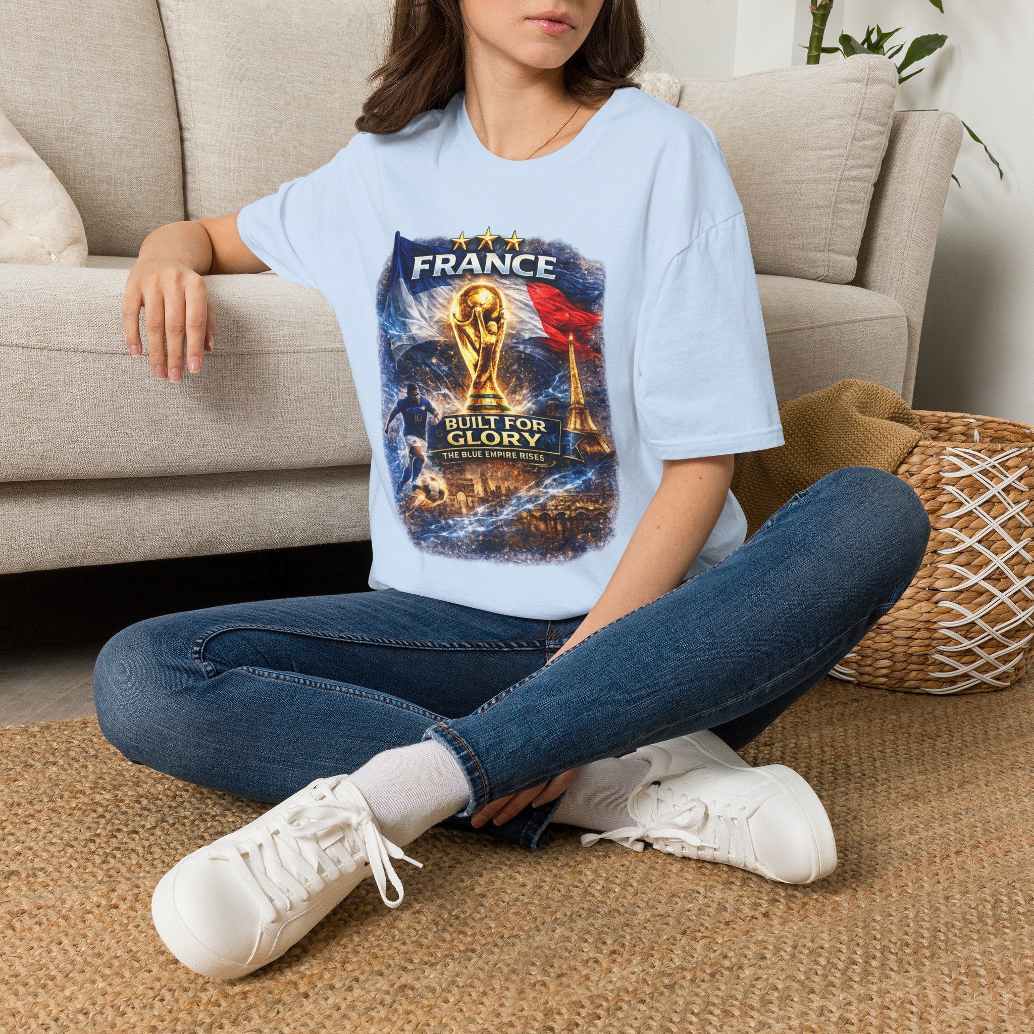 France World Cup Trophy T-Shirt — Built for Glory Soccer Fan Tee