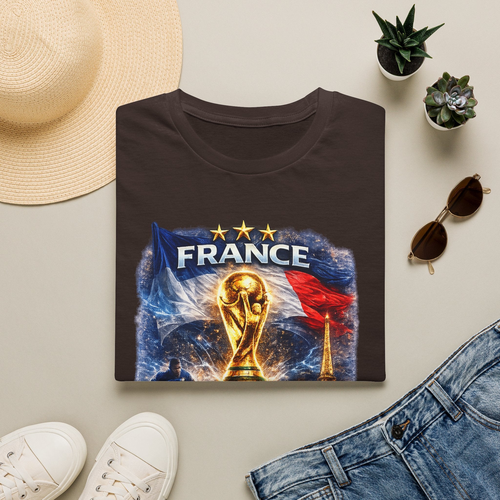 France World Cup Trophy T-Shirt — Built for Glory Soccer Fan Tee