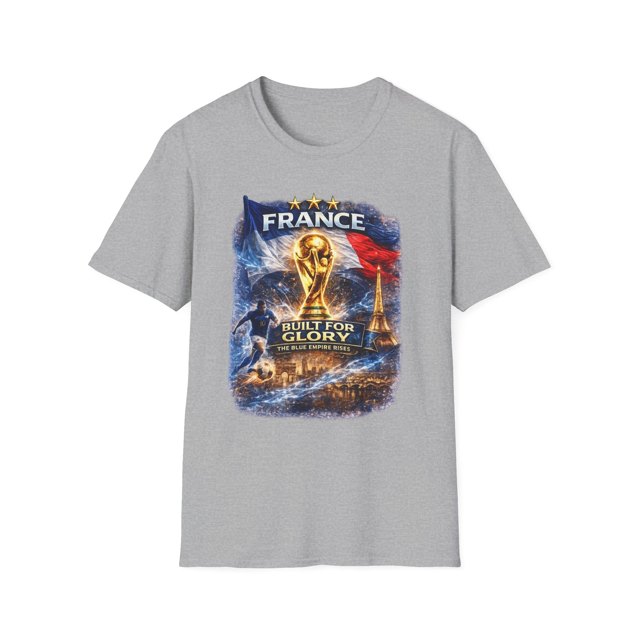France World Cup Trophy T-Shirt — Built for Glory Soccer Fan Tee