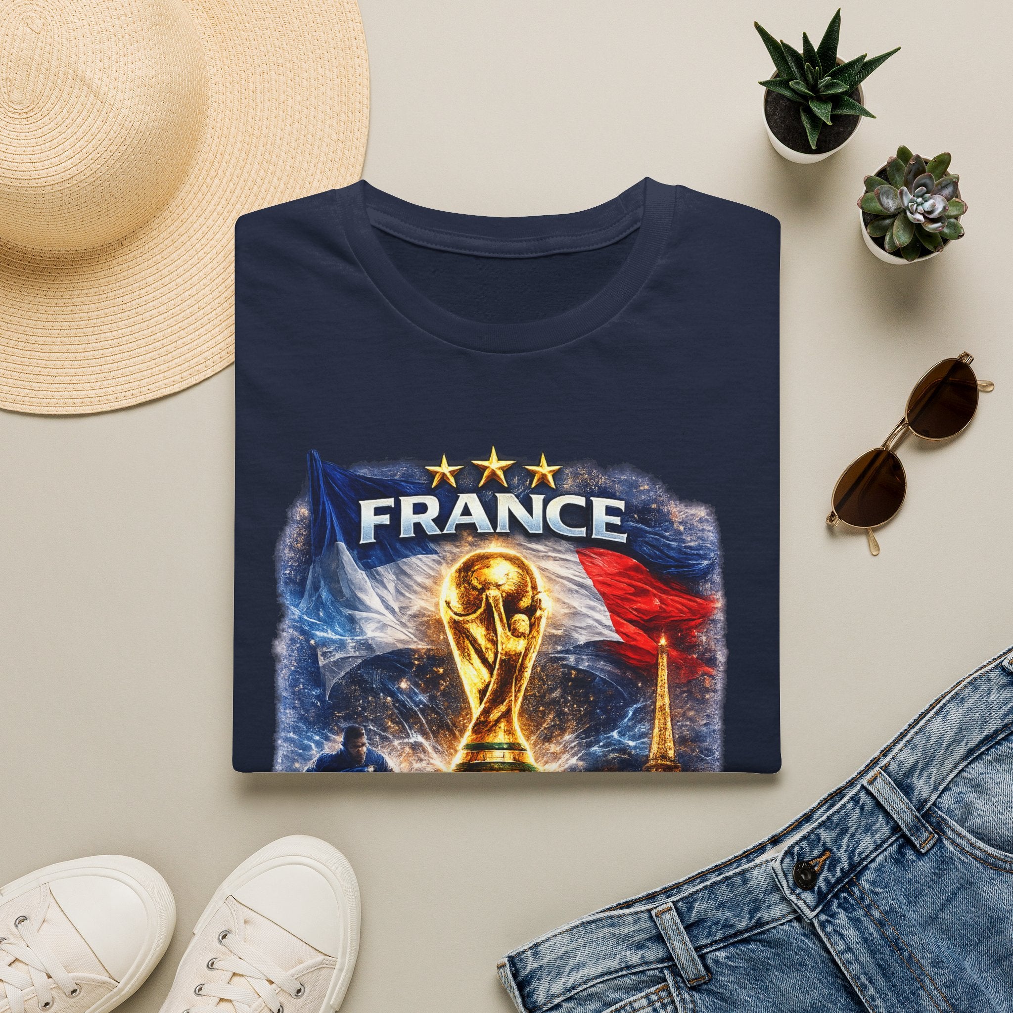 France World Cup Trophy T-Shirt — Built for Glory Soccer Fan Tee
