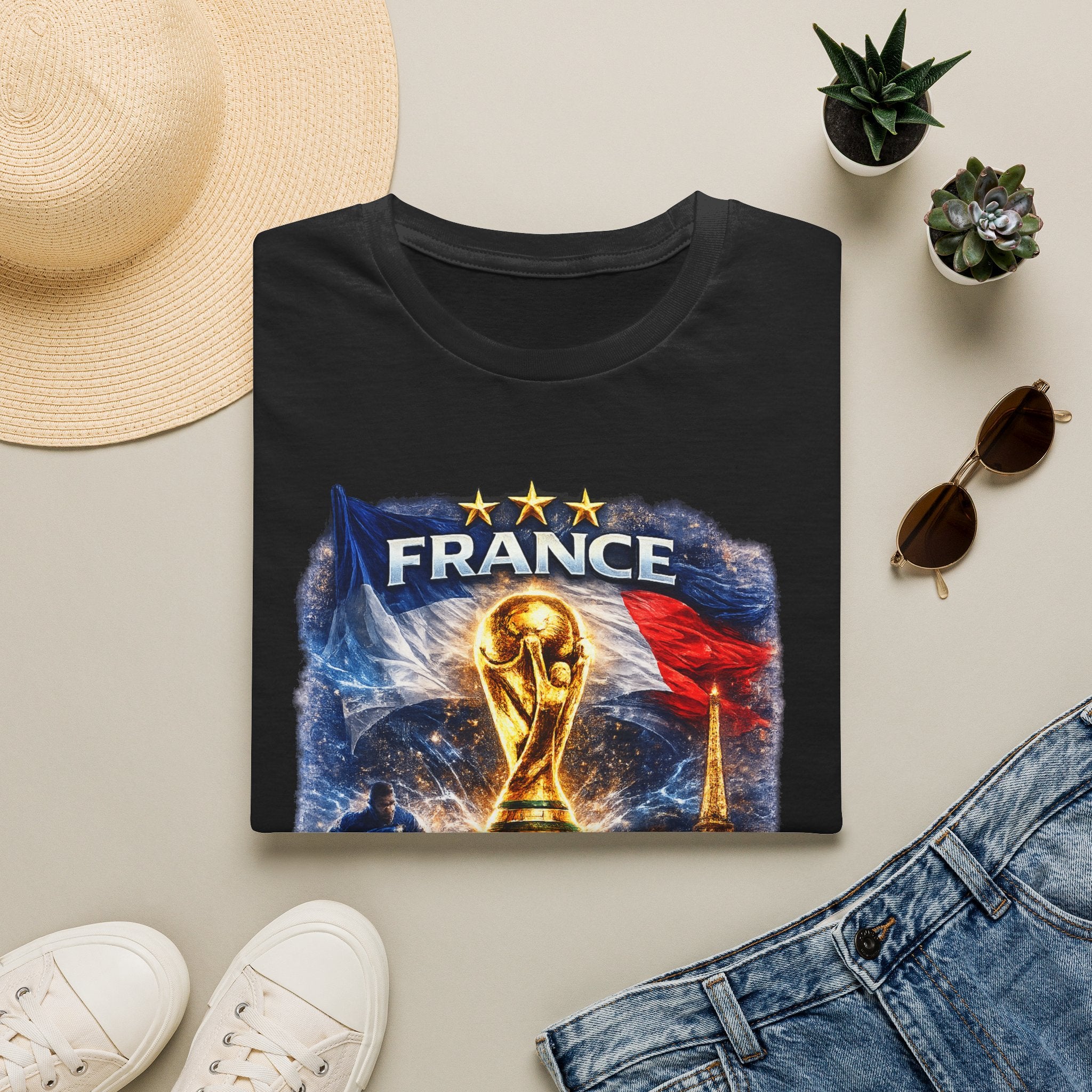 France World Cup Trophy T-Shirt — Built for Glory Soccer Fan Tee