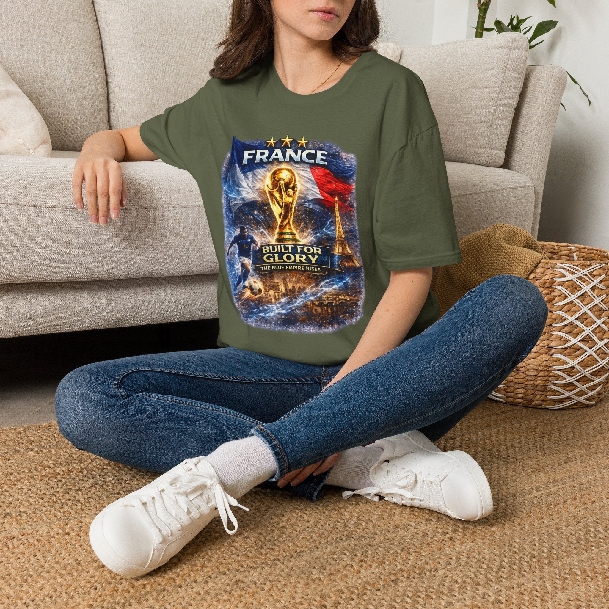France World Cup Trophy T-Shirt — Built for Glory Soccer Fan Tee