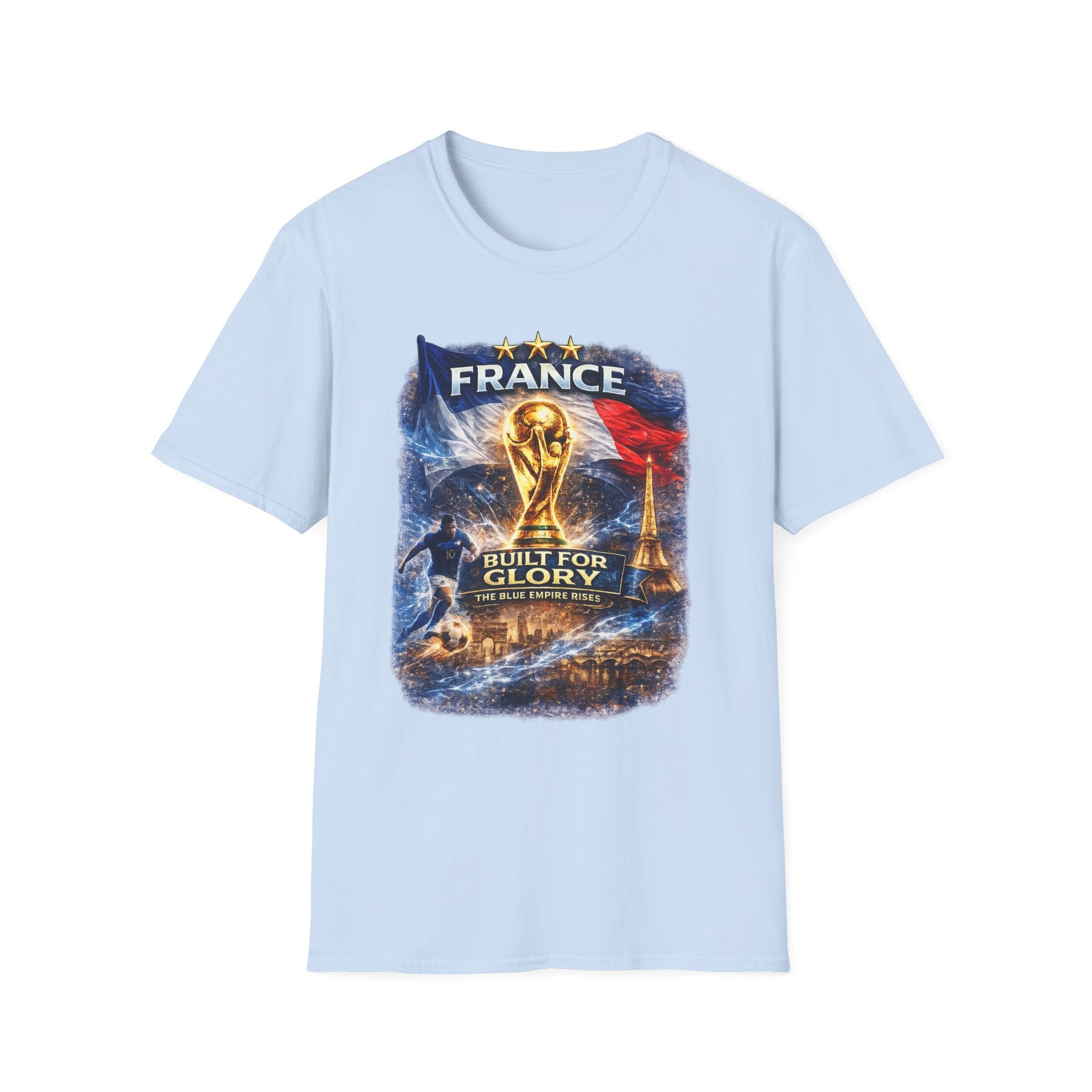 France World Cup Trophy T-Shirt — Built for Glory Soccer Fan Tee