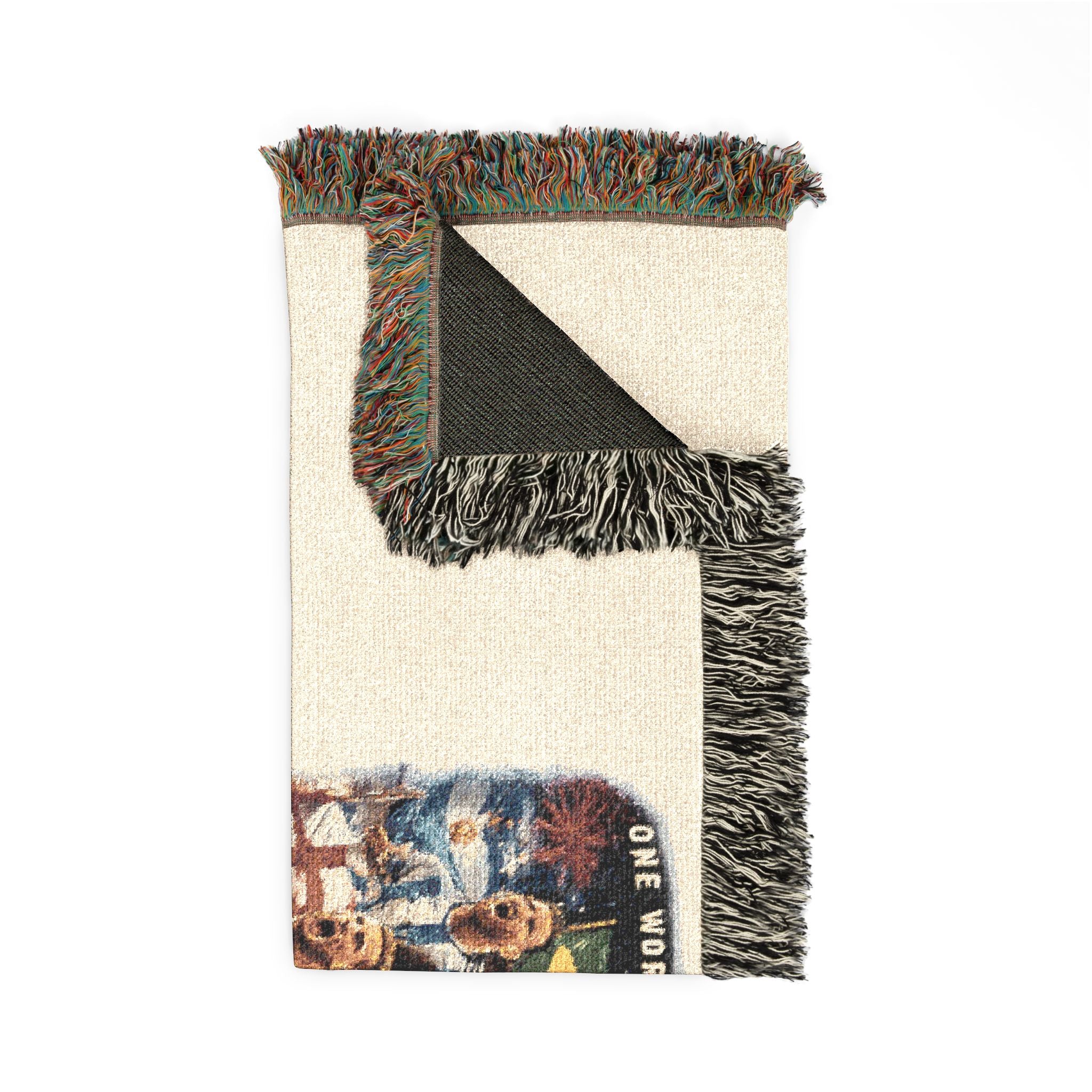 Woven Blanket — Retro Arcade '2026' Pixel Art Throw