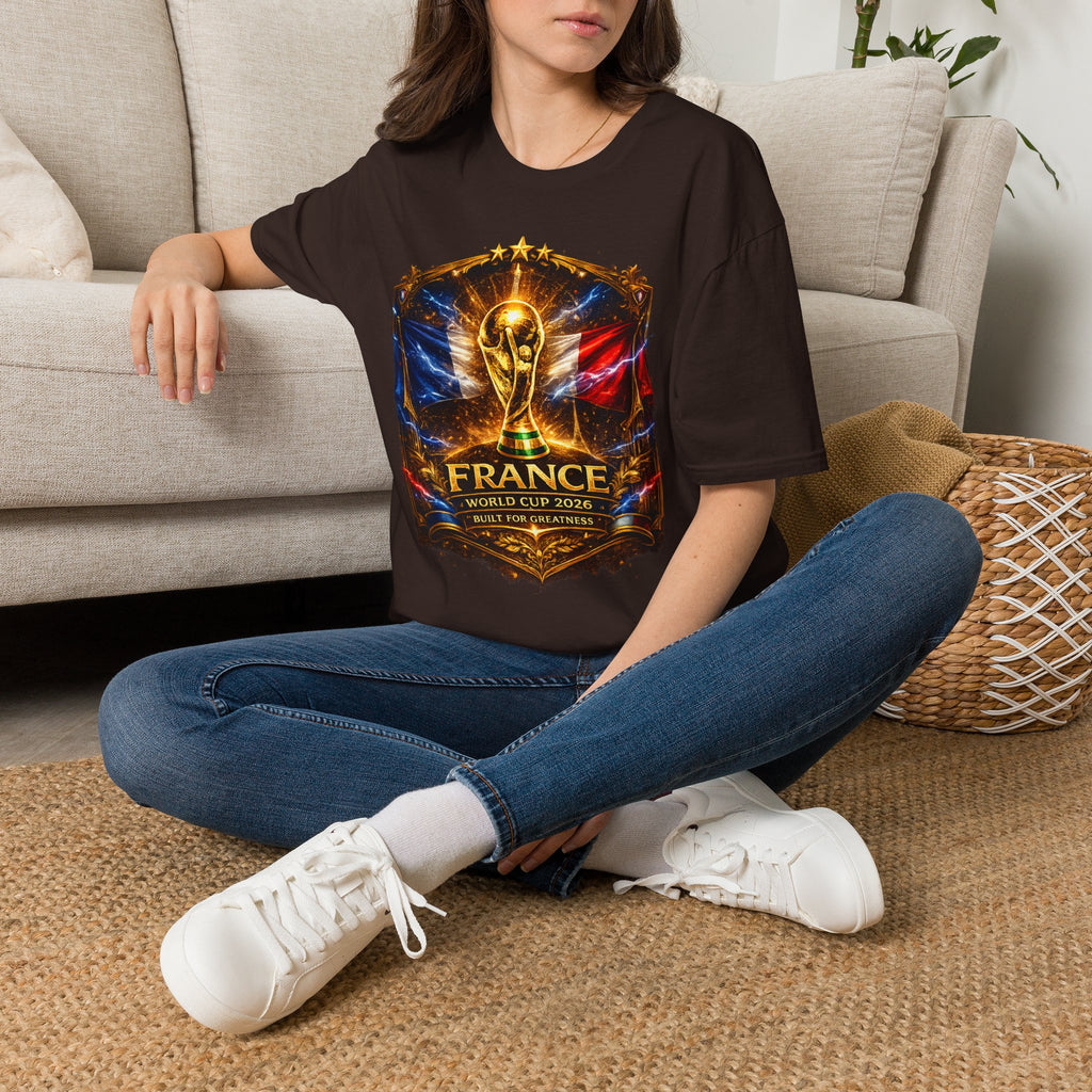 France World Cup Trophy T-Shirt — Golden FIFA Champion Graphic Tee