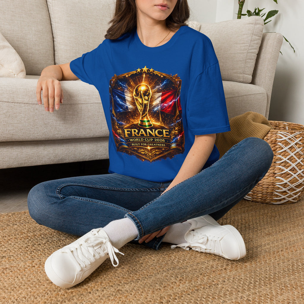 France World Cup Trophy T-Shirt — Golden FIFA Champion Graphic Tee