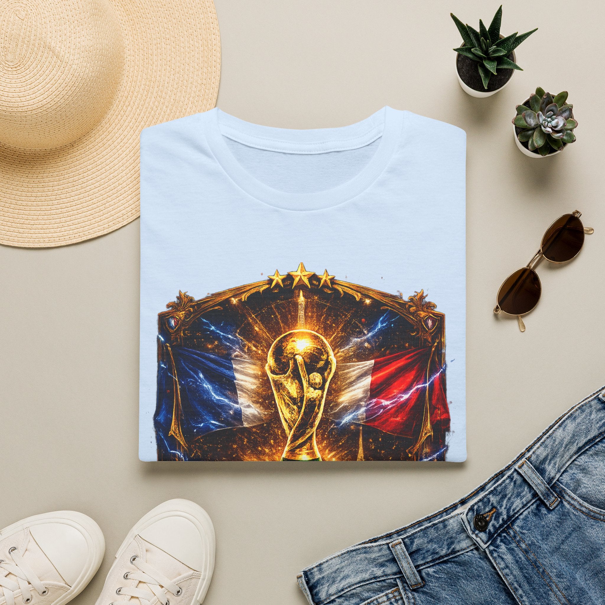 France World Cup Trophy T-Shirt — Golden FIFA Champion Graphic Tee