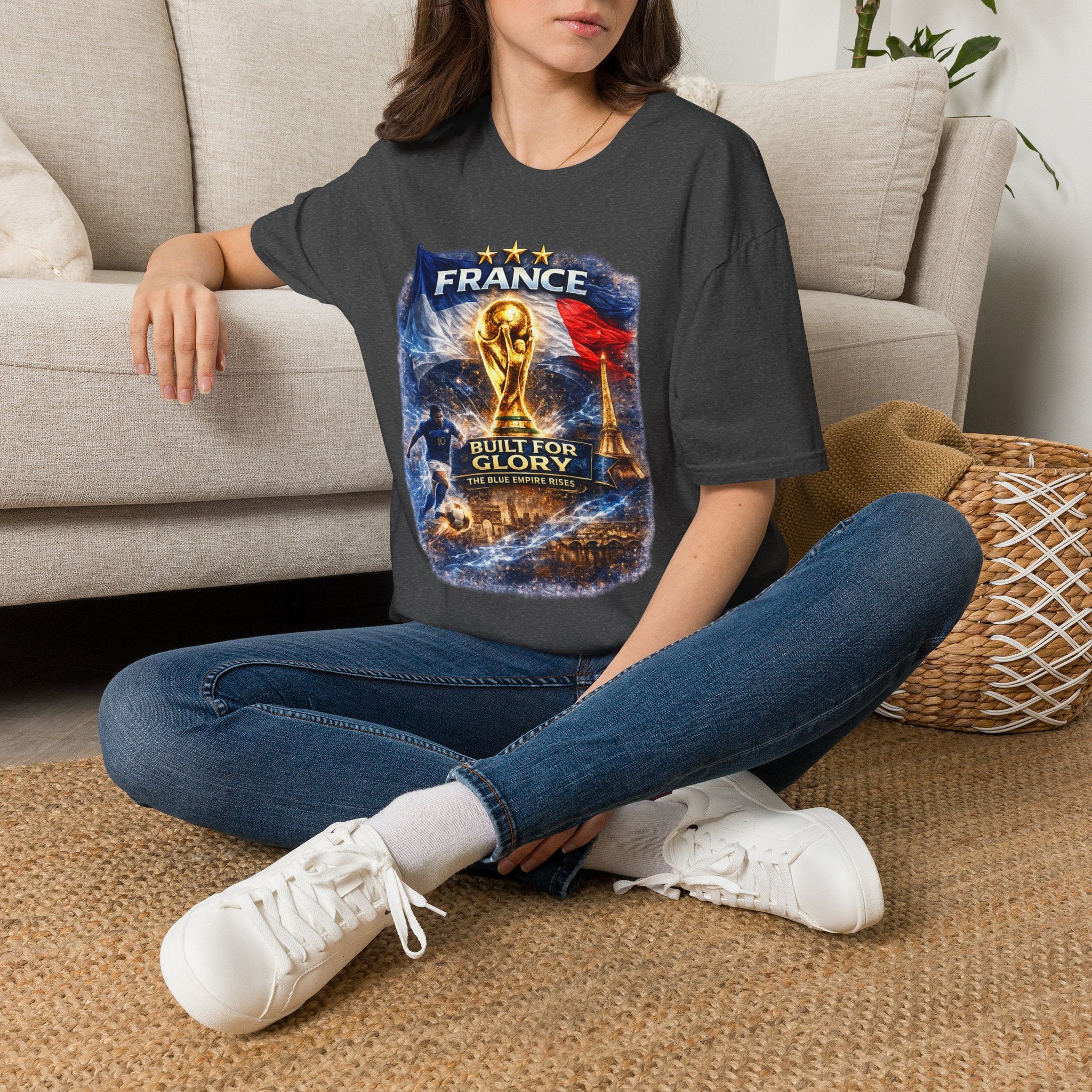 France World Cup Trophy T-Shirt — Built for Glory Soccer Fan Tee