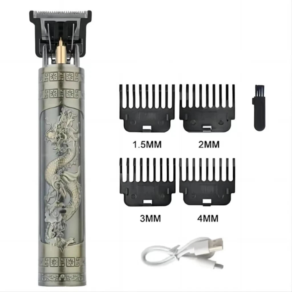 New Retro T9 Hair Clipper For Men, Electric Shaver, Rechargeable Hair Clipper, Portable Cordless Beard Trimmer
