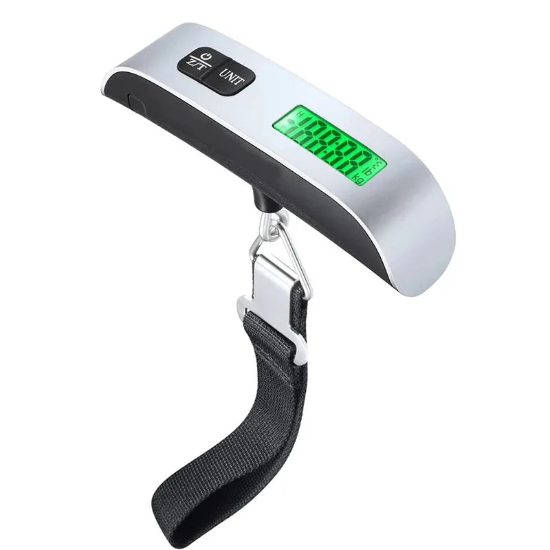 50kg Portable Hanging Scale Electronic Hand Luggage Scale Digital Display Suitcase 110lb Travel Baggage Bag Weighing Tools