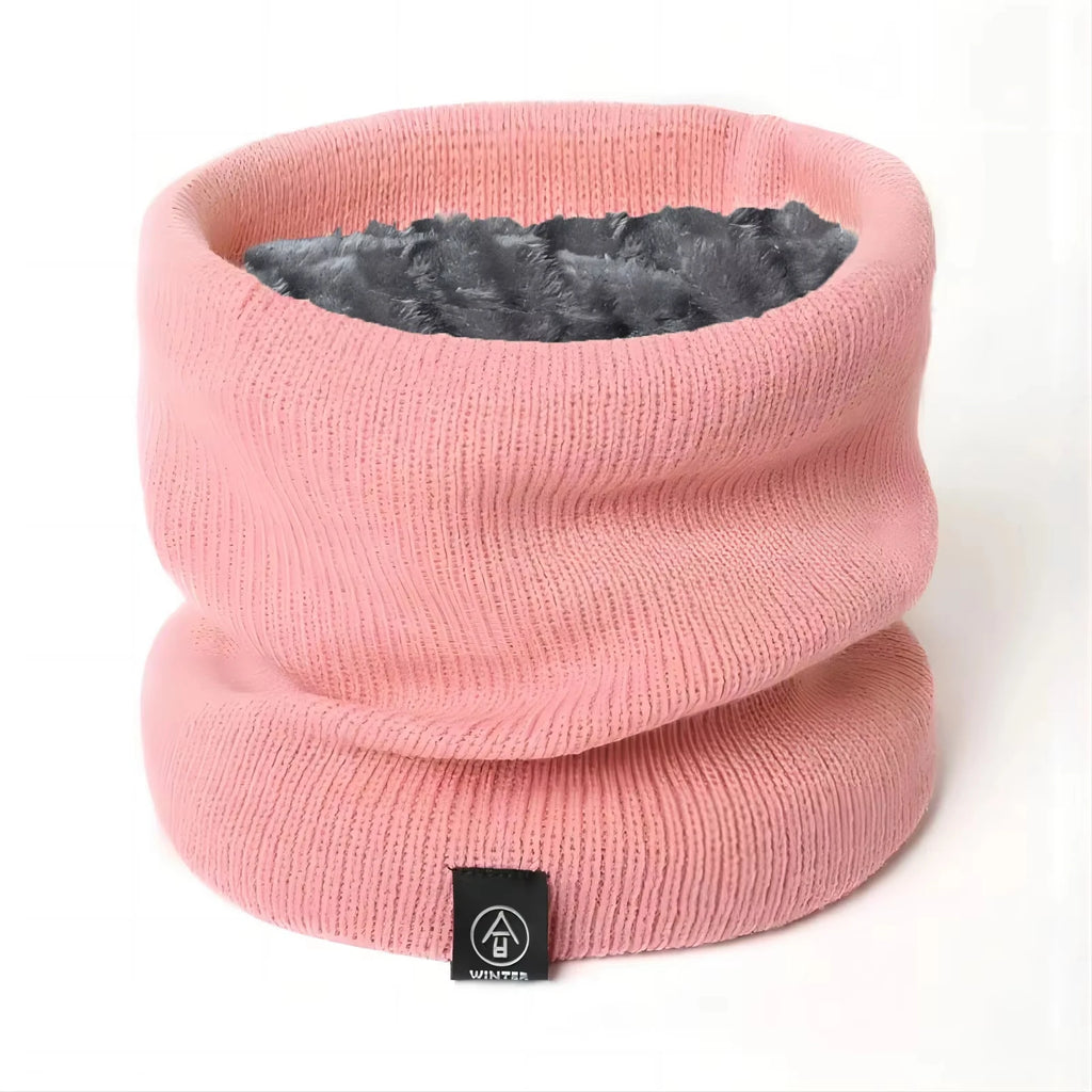 Fashion Women Knitted Scarf Solid Cashmer Like Winter Snood Scarves Lady Warm Wool Fur Thick Unisex Men Neck Scarfs Ring